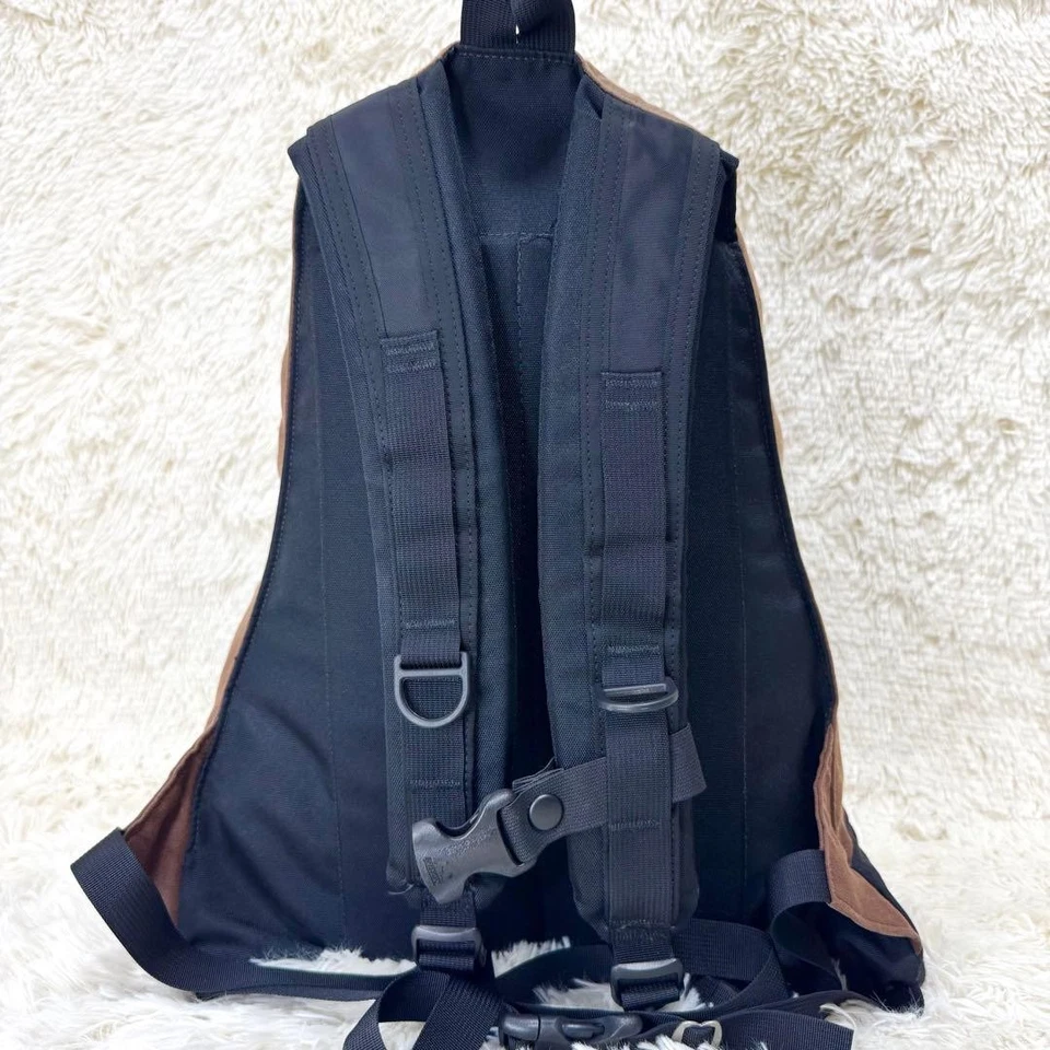 Mochila Gregory Hombres Super Vhtf Etiqueta Plateada Algodón Encerado Marrón Edición Limitada Fuera Foto 3 de 4