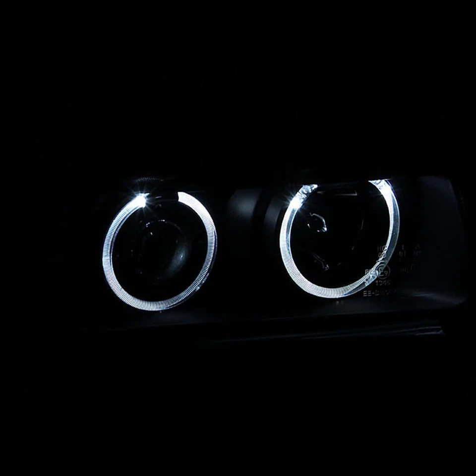 黑色透明镜头 G2 投影仪车头灯套装适合 1992 - 1998 宝马 318is — 第 3/3 张图片