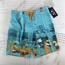 Oakley Gridlock 21 Boardshorts Mens 34 Illumination Blue Camo Swim Trunks Beach
