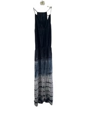 Moon & Sky Womens Long Tie Dye Halter Dress Beach Size M Lightweight 100% Rayon
