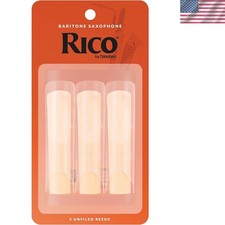 D  Addario Woodwinds - Rico Baritone Sax Reeds - - Strength 2.5, 3-Pack