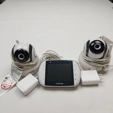 Motorola MBP36S-2BU Video Baby Monitor with 2 Cameras For Parts