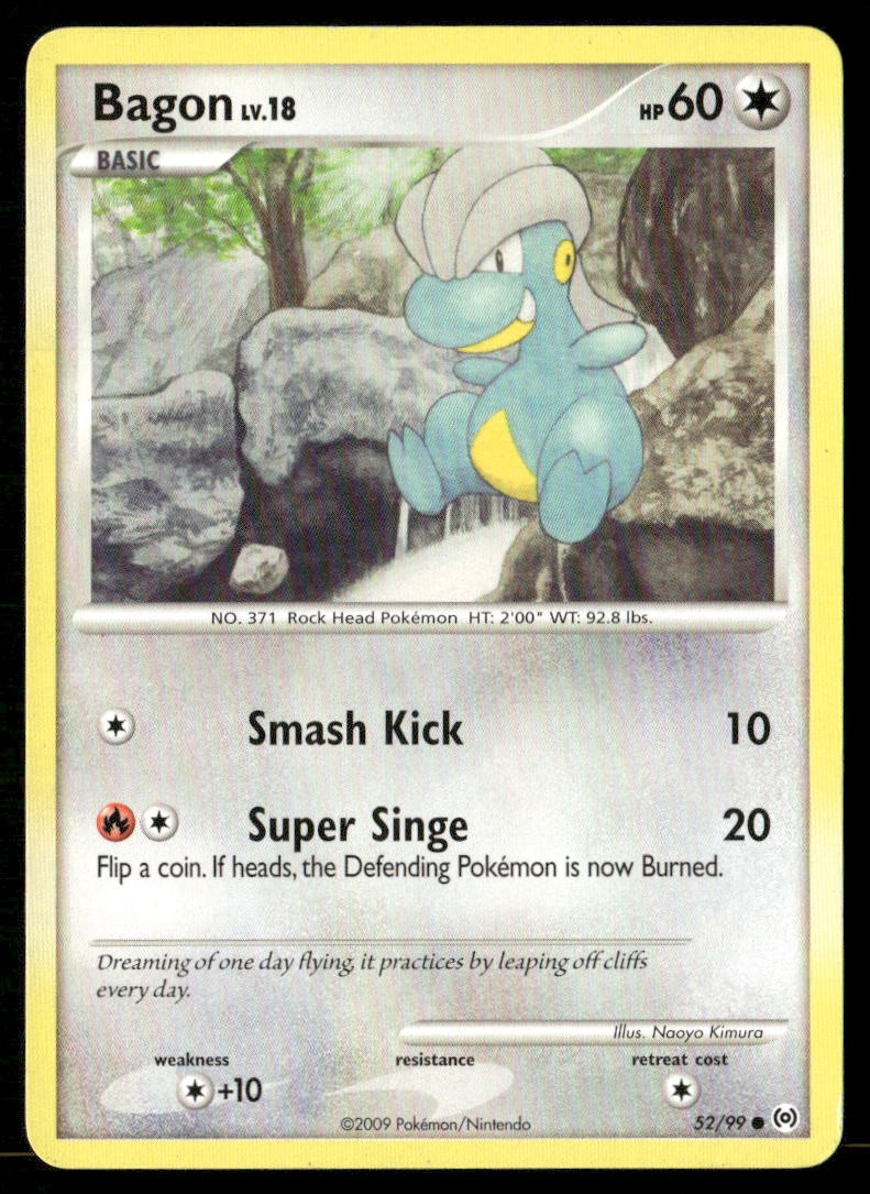 Bagon 52/99 Common Arceus Pokemon Heavily Played