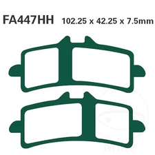 EBC Brake Pads Sintered FA447HH Fits Triumph Daytona 675 2011-2017