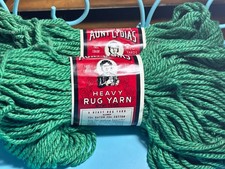 2 Aunt Lydia's Heavy Rug Yarn, Emerald Green, 70 Yards