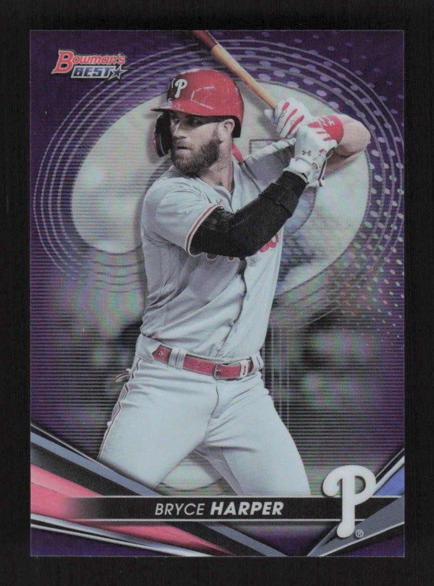 Bryce Harper 2022 Bowman's Best Purple Refractor #/250 #10