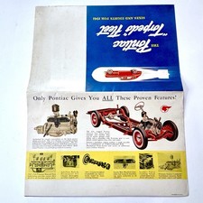 1941 Pontiac Torpedo-original Sales Brochure Folder-six Eight Coupe-woody Sedan