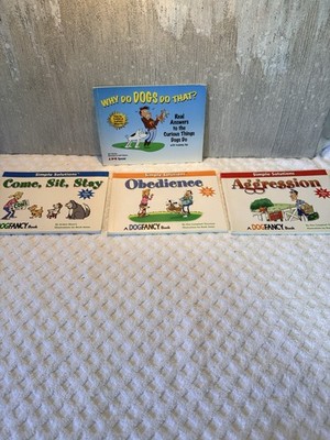 Vintage DogFancy Dog Training Books Lot of 4 Obedience Aggression Behavior Tips