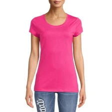 No Boundaries Women's Juniors T Shirt Short Sleeve MEDIUM (7-9) Pink Fuchsia