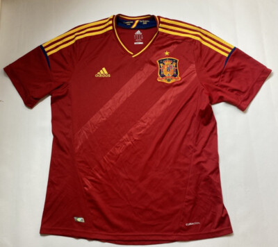 SPAIN ESPANA Euro 2012 Home Shirt jersey ADIDAS 2011 La Furia Roja adult  SIZE XL UK