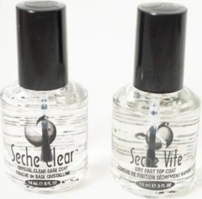Seche Vite Fast Drying Top Coat 3.6ml & Seche Clear Base Coat 3.6ml DUO