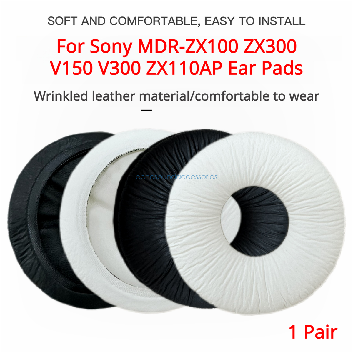 Replacement Ear Pads for Sony MDR-ZX100 ZX300 V150 V300 ZX110AP