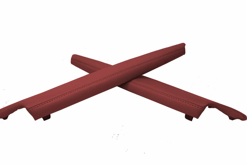 Door Armrest PVC Leather Cover for Subaru BRZ Scion GRS Toyota GT86 13-20 Red - Image 2 of 4