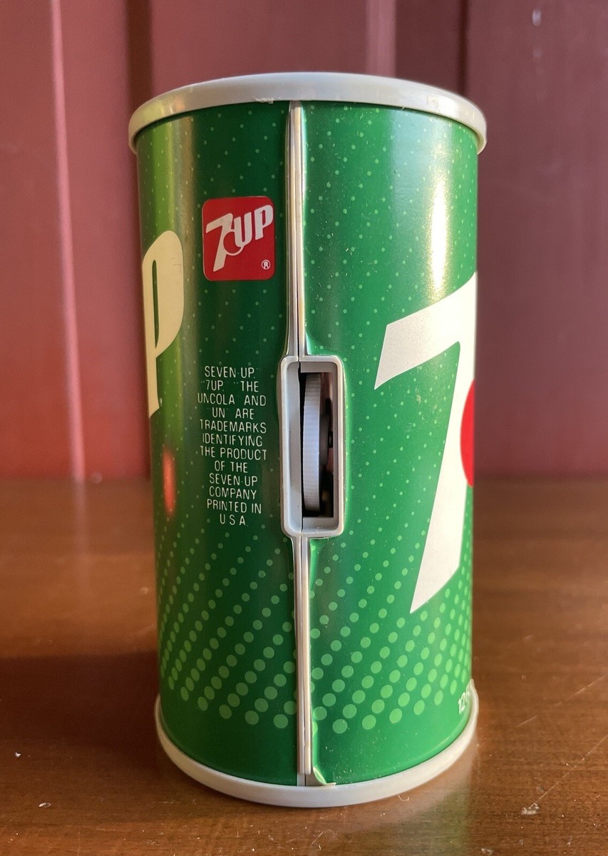 COOL Vintage 1980s 7UP Soda Promotional Advertising Soda Can