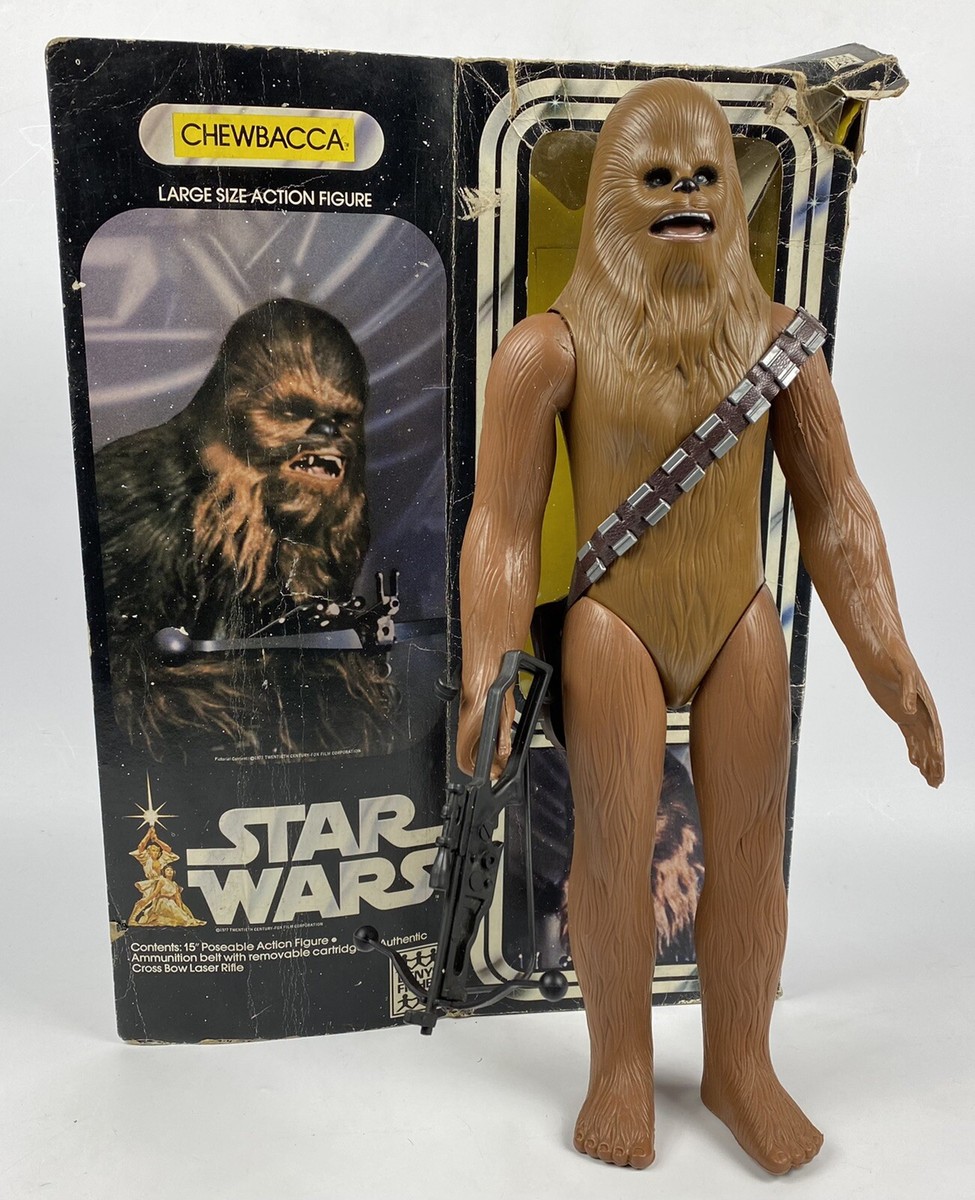 Star Wars vintage Denys Fisher Chewbacca large 12” (15”) action figure,  boxed