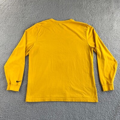 Nike T Shirt Mens Large Yellow Kobe Bryant Black Mamba Dri