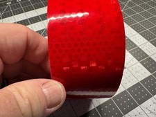 Reflective Tape 2"x30 Ft DOT-C2 Shining Star Fade Resistant Red Reflective Tap