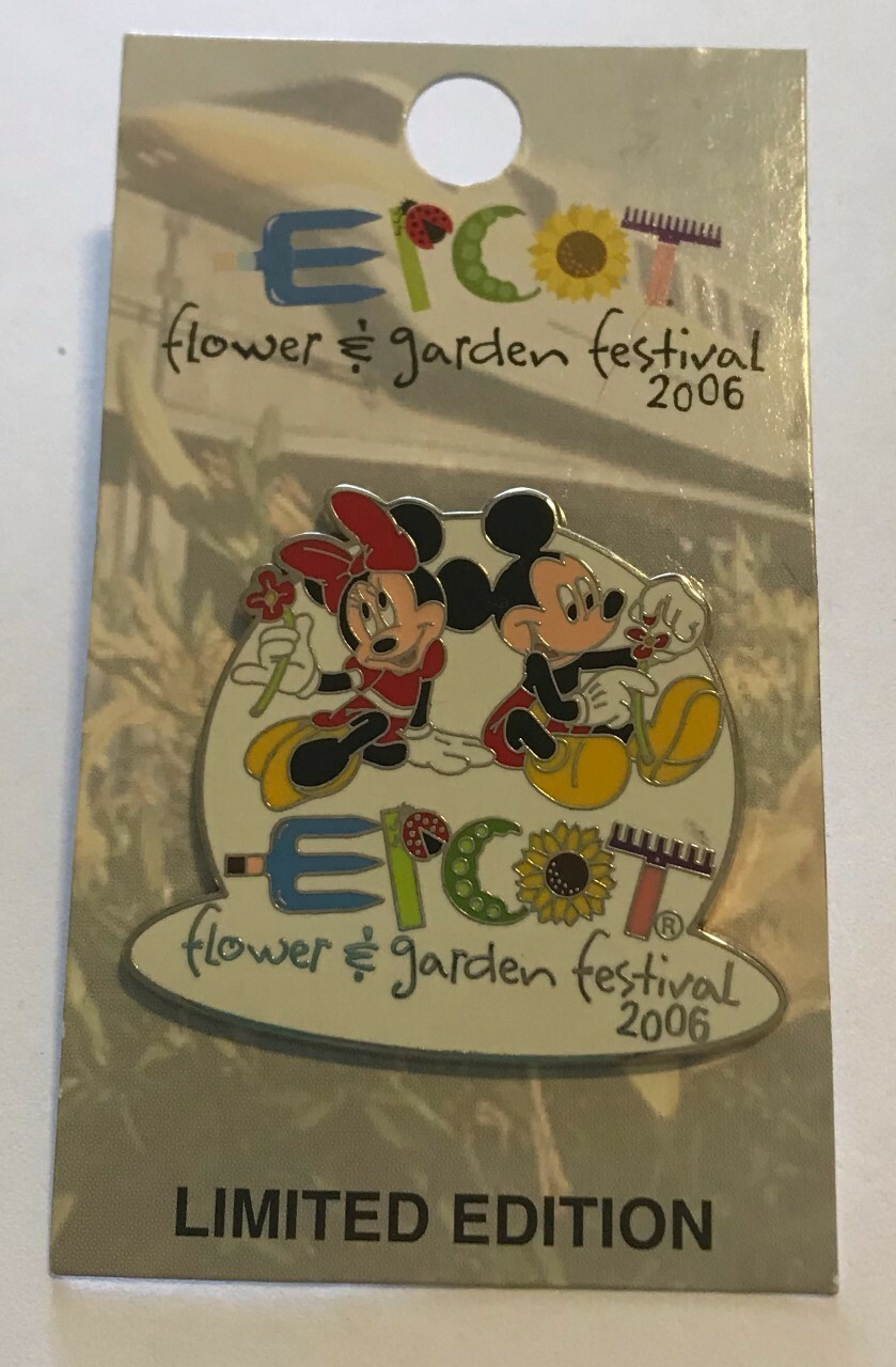 Pin 46291 WDW - Epcot® Flower and Garden Festival 2006 (Mickey and Minnie) Mint