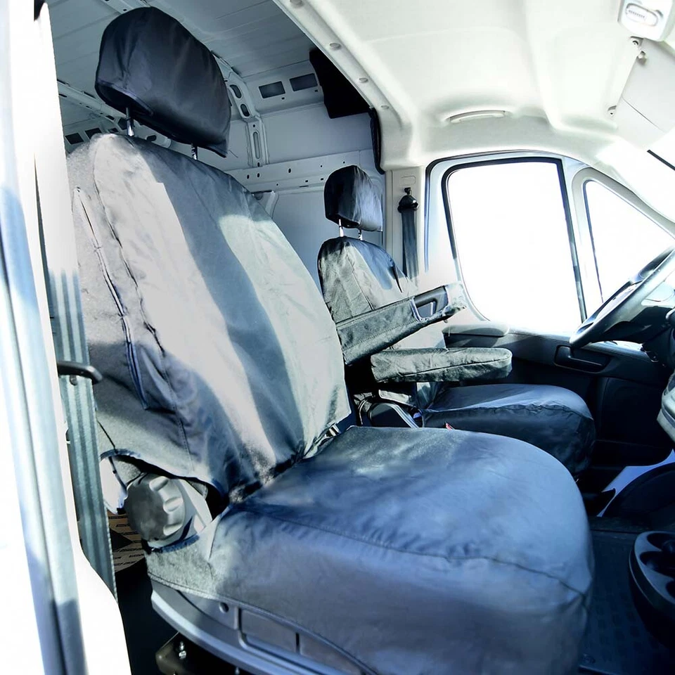 Par de fundas de asiento delanteras para Dodge RAM Promaster 1500 2500 3500 2015 2016 SC443 Foto 3 de 4