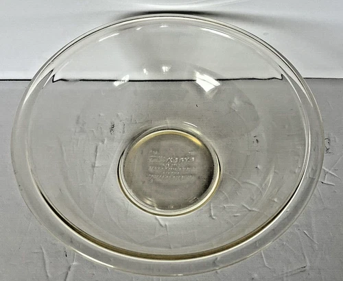 VINTAGE PYREX 325 CLEAR GLASS MIXING BOWL 2.5L EXCELLENT