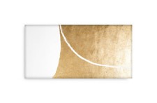 Quadro dipinto a mano su tela intelaiato Gold series11 colore oro astratto 90x40