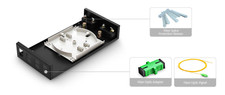 Fiber Optic Terminal box 8 core Distribution Box SC APC with adapter pigtail-289