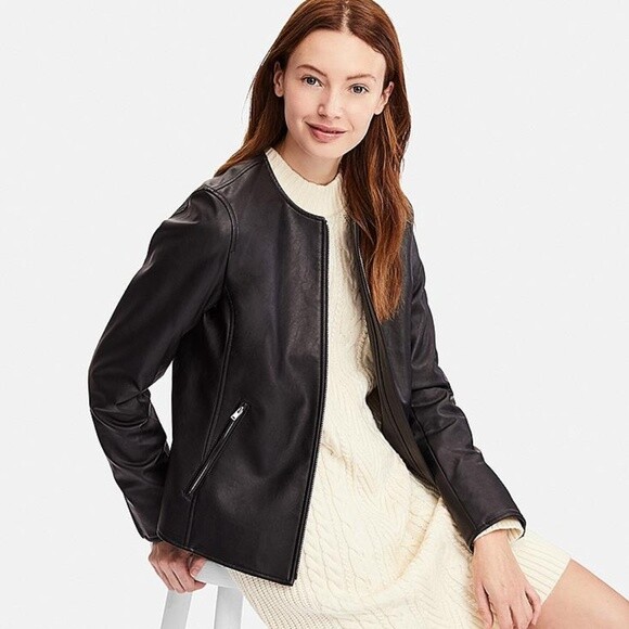 Uniqlo Collarless Riders Jacket