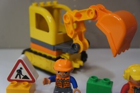 Lego Duplo Truck & Tracked Excavator (10812) Used Set, Complete with Manual