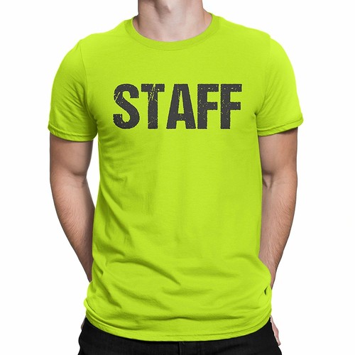 Men's Staff Neon Tee Screen Printed T 