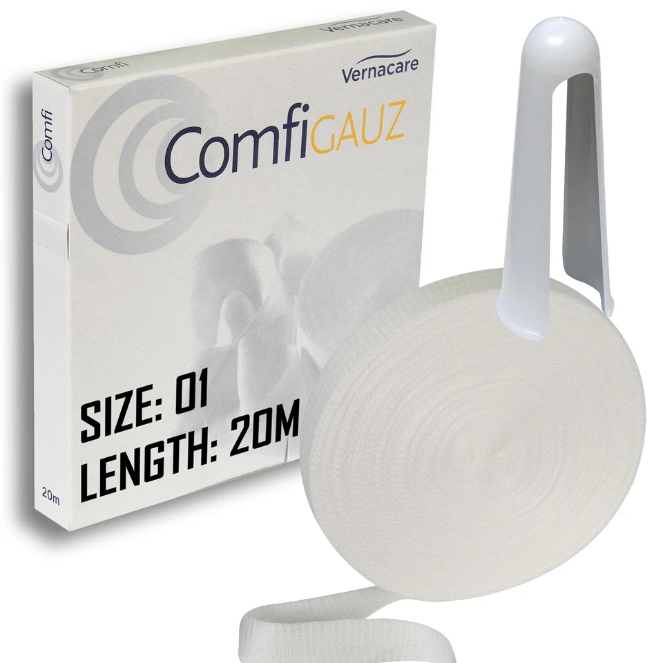 SYNERGY HEALTH Comfigauz Size '01' Tubular Cotton Fingers Toes Bandage + Applicator 1.5cm