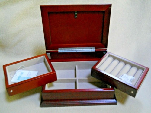 MELE Wooden Heart Picture Frame Jewelry Case / Box / NEW