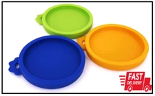 3 Pack Cat Food Can Lids, Silicone Small Pet Food Can Lids Covers for 3 oz Cat F