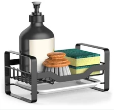 Kontoyo Kitchen Sink Caddy Sponge Holder,304 Stainless Steel Holder for Sink