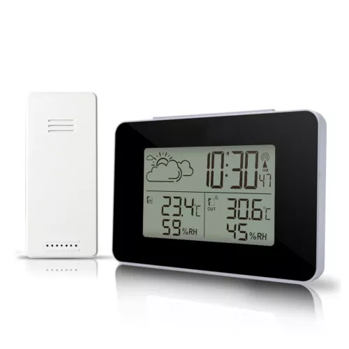 Digital LCD Indoor Outdoor Weather Station Clock Calendar Thermometer Wireless - Picture 15 of 31