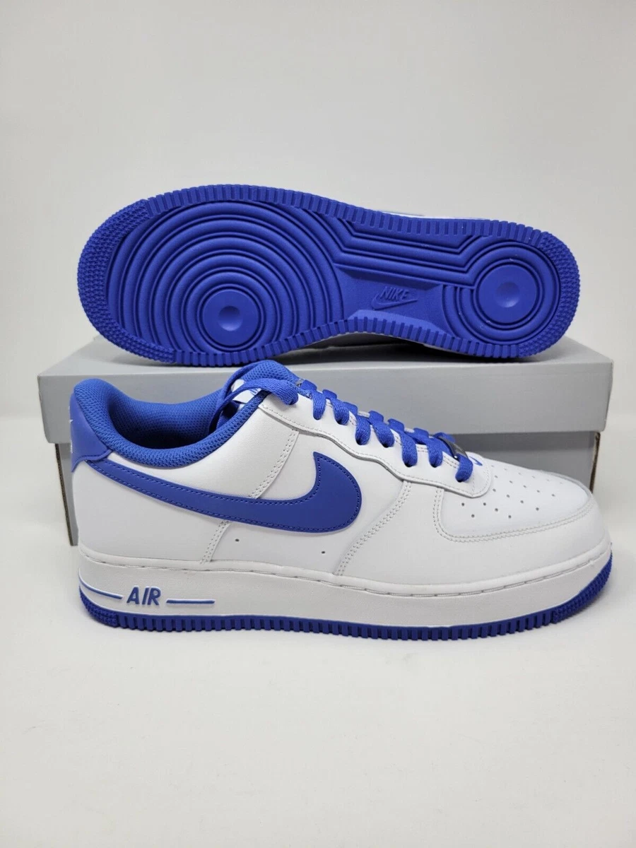 Nike Air Force 1 07 White Game Royal - Size 8 Men