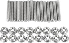 X AUTOHAUX 16pcs Exhaust Manifold Bolt Stud Kit for Ford 4.6L 5.4L V8 Engine