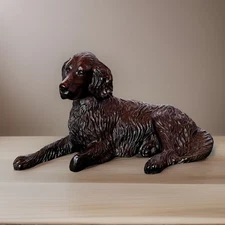 Vintage Red Mill MFG Handcrafted Irish Setter Dog Figurine Resin USA Sculpture