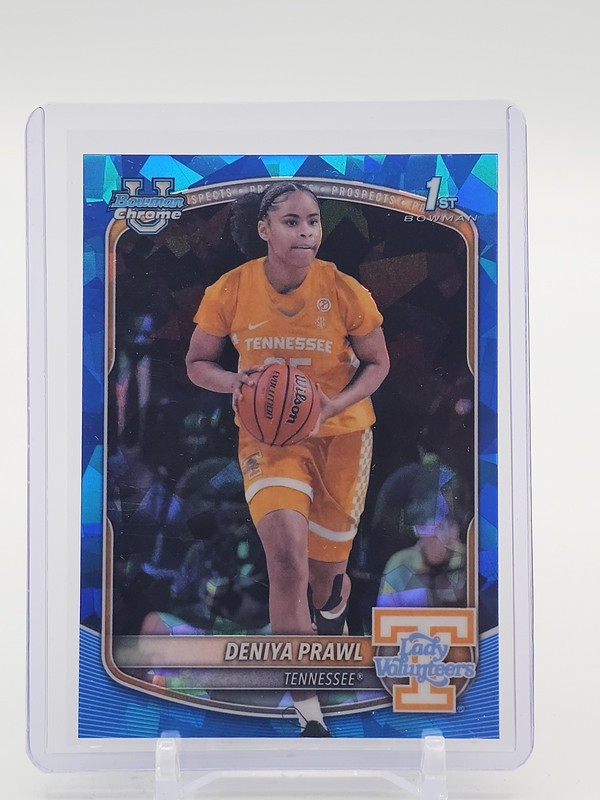 DENIYA PRAWL 2025-26 BOWMAN U CHROME 1ST SAPPHIRE EDITION REFRACTOR Q5759
