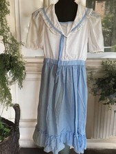 Vintage blue/white  Her Majesty  children  s dress. Size 14