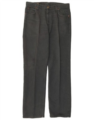 LEE Mens Straight Jeans W34 L32 Grey Cotton CJ08