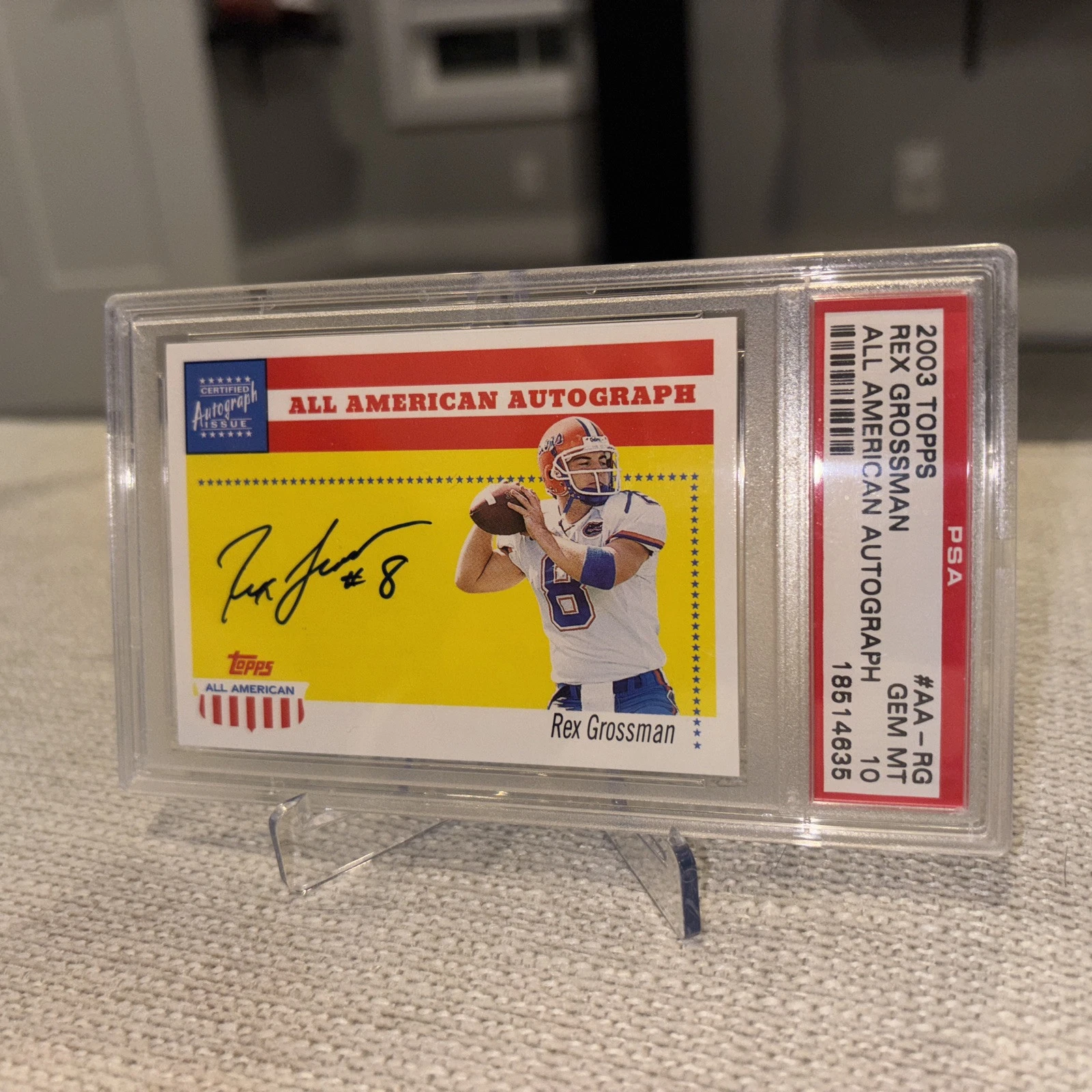 Rex Grossman Topps All-American Autograph #AARG All American Autograph