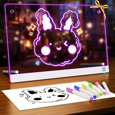 Led Drawing Board for Kids, 14x10, 3 Mode and 7 Color, Light Up Lumi Board, A...