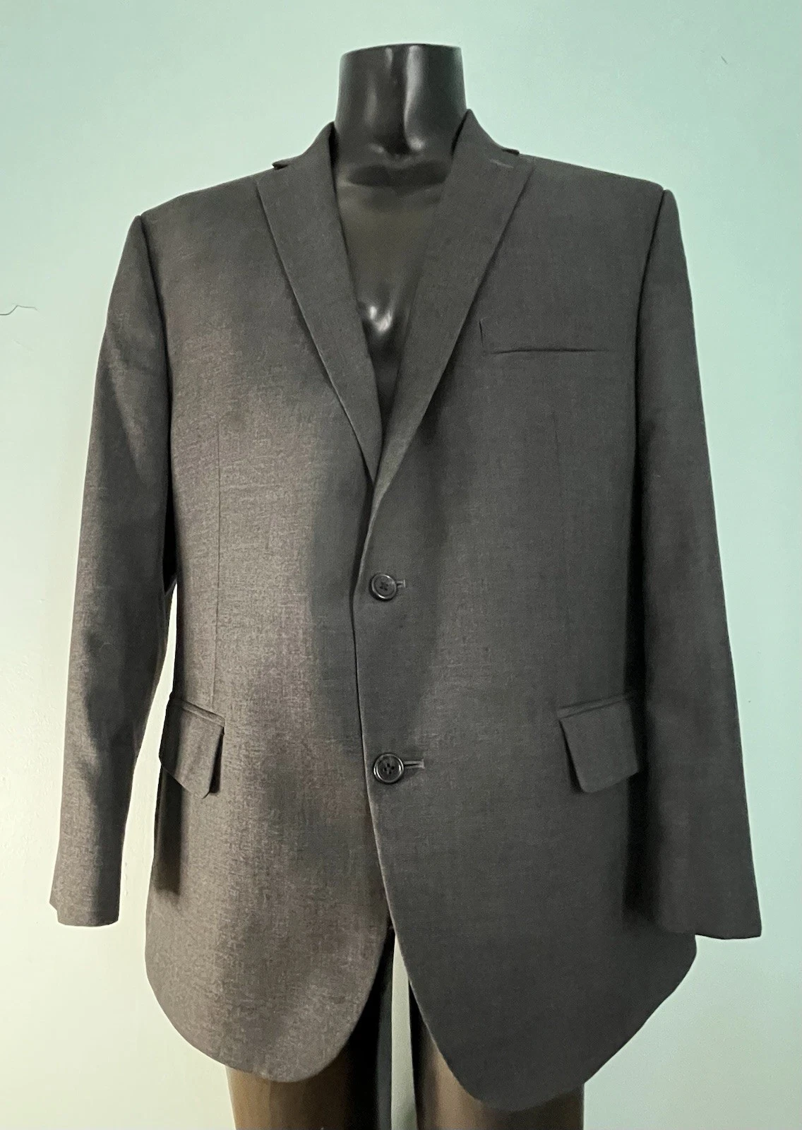 Michael Kors Blazer Gray Plaid Two Button Sport Coat Jacket 44S Lightweight