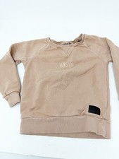 Mnstr Kids Pullover Sweatshirt Raglan Sleeve Spell Out Cotton Pink Boys Size 3