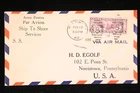 US COVER AIR MAIL 5C WINGED GLOBE FIRST DAY ISSUE SCOTT C12