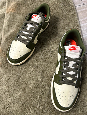 Nike Dunk Low Retro Rough Green/Coconut Milk Leather Low Top US 10 IH0245-113