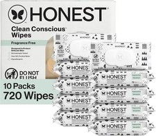 Honest Baby Wipes 720 Count Sensitive Skin