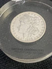 New Listing1892 - O MORGAN DOLLAR ENCASED IN 1" THICK ACRYLIC