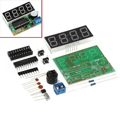 DIY Lötpraxis AT89C2051 Digitaluhr Bausatz mit Alarmfunktion