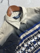 Vintage Brooks Dunn Panhandle Western Cowboy Button Shirt Men's Medium Aztec